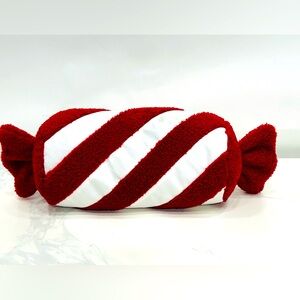 Holiday Decorative Pillow Peppermint Christmas Seasonal Decor Sofa Couch